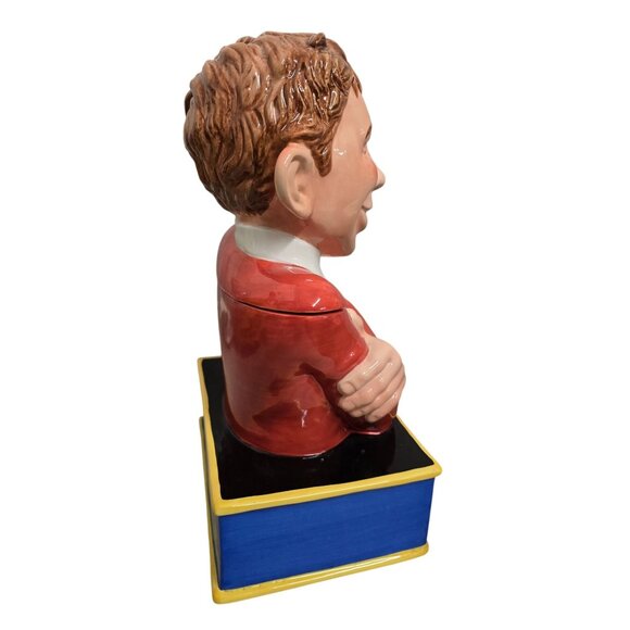 Clay Art 13.5" Mad Magazine Alfred E. Neuman Ceramic Cookie Jar What Me Worry? - Picture 2 of 10